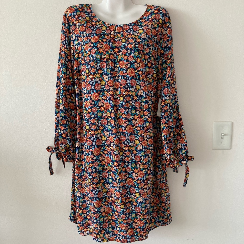 Old Navy Mini Shirt Dress Size L Multicolor New